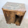 Table de Chevet Art déco Bois et Marbre | L'Atelier Imparfait