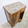Table de Chevet Art déco Bois et Marbre | L'Atelier Imparfait