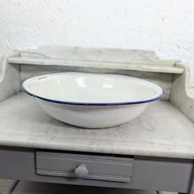 Bassine en tôle émaillée