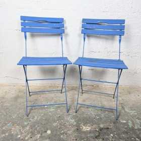Paire de chaises pliantes...