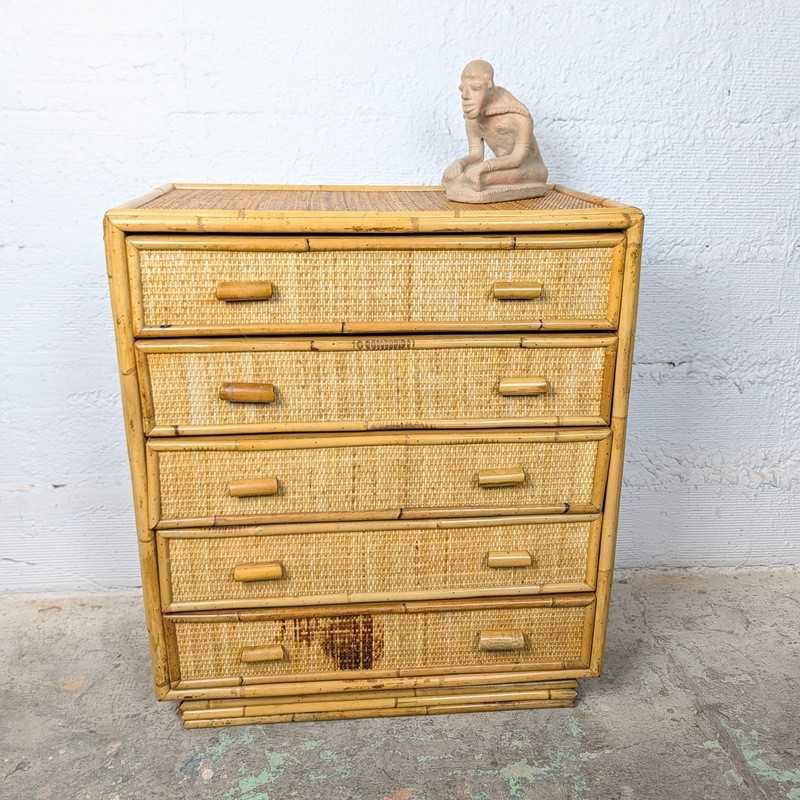 Commode en Rotin Clair et Cannage | L'Atelier Imparfait
