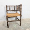 Chaise d'Angle en Bois Tourné | L'Atelier Imparfait