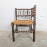 Chaise d'Angle en Bois Tourné | L'Atelier Imparfait
