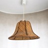 Suspension cloche vintage en rotin tressé | l'Atelier Imparfait