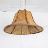 Suspension cloche vintage en rotin tressé | l'Atelier Imparfait