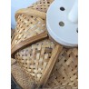 Suspension cloche vintage en rotin tressé | l'Atelier Imparfait
