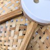 Suspension cloche vintage en rotin tressé | l'Atelier Imparfait