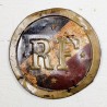 Plaque RF République Française métal vintage | l'Atelier Imparfait