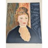Lithographie Signée Portrait Femme Hommage Renoir | l'Atelier Imparfait