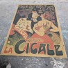 Affiche ancienne La Cigale Henri Fursy – Grün Belle Époque