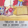 Affiche théâtre vintage Compagnie des Claviers 1989 | l'Atelier Imparfait