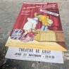 Affiche théâtre vintage Compagnie des Claviers 1989 | l'Atelier Imparfait