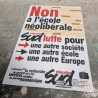 Affiche SUD Éducation – Non à l'école néolibérale