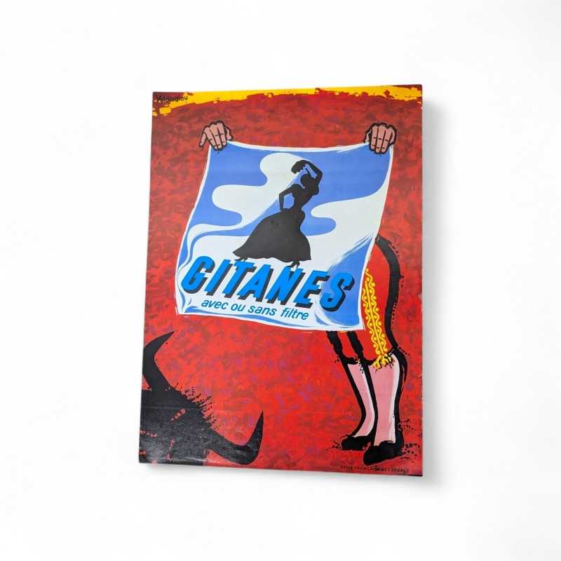 Affiche vintage Gitanes torero – années 60/70 | l'Atelier Imparfait