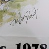 Affiche hippique Auteuil 1978 Prix Président République
