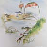 Affiche hippique Auteuil 1978 Prix Président République