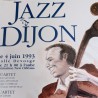 Affiche originale Jazz à Dijon 1993 – Contrebasse | l'Atelier Imparfait
