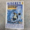Affiche vintage Fête du Sucre Aiserey Côte-d'Or pingouin
