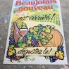 Affiche Vintage Beaujolais Nouveau – Décor Bistrot