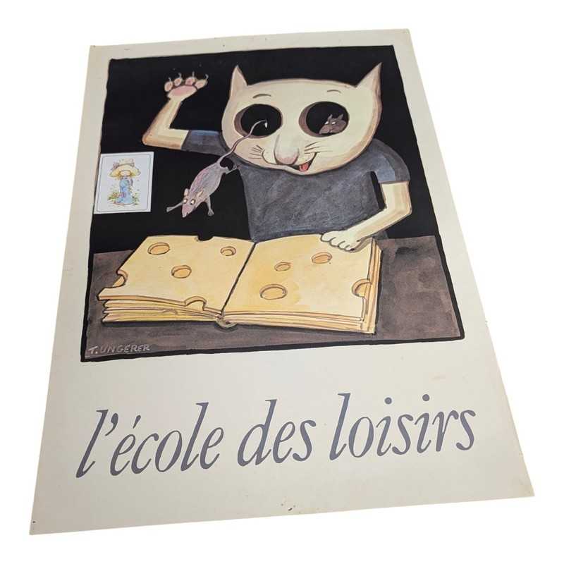 Affiche originale L'École des Loisirs - Tomi Ungerer