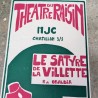 Affiche théâtre Le Satyre de la Villette – Obaldia vintage