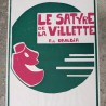 Affiche théâtre Le Satyre de la Villette – Obaldia vintage