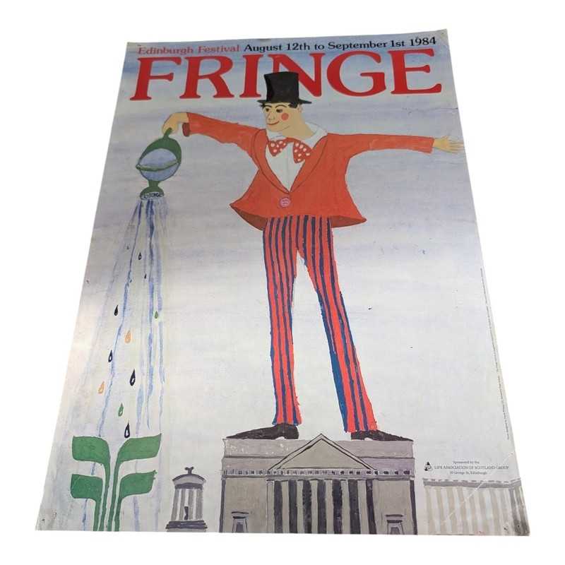 Affiche originale Edinburgh Fringe Festival 1984 | l'Atelier Imparfait