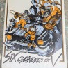 Affiche vintage Six Cylindres en V jazz Cadillac | l'Atelier Imparfait