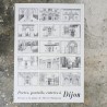 Affiche Dijon dessins plume Thérèse Dubuisson vintage