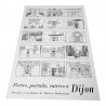 Affiche Dijon dessins plume Thérèse Dubuisson vintage