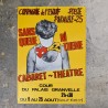 Affiche vintage cabaret-théâtre Besançon années 80