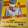 Affiche vintage cabaret-théâtre Besançon années 80