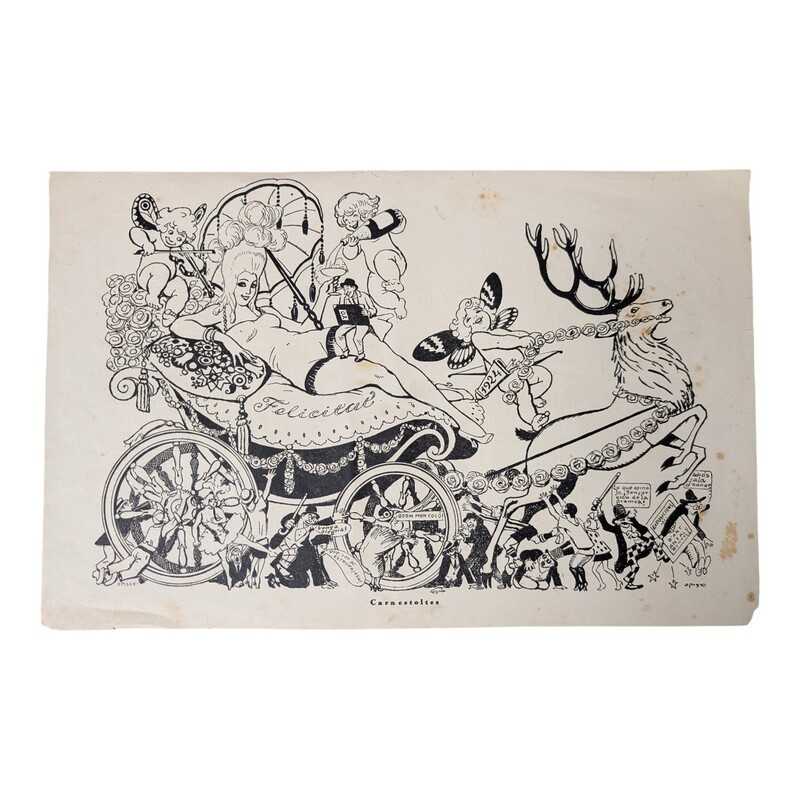 Lithographie Ancienne Ricard Opisso 1924 | l'Atelier Imparfait