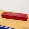 Plumier Vintage en Bois Rouge Couvercle Coulissant