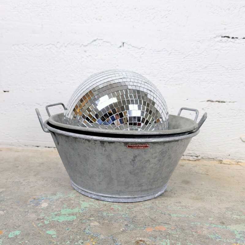 Bassine zinc Manufrance vintage | L'Atelier Imparfait