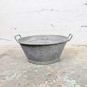 Bassine en zinc ancienne à...