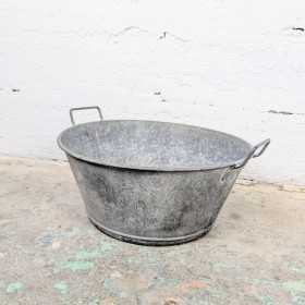 Bassine en zinc ancienne à...
