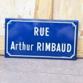 Plaque de rue émaillée –...