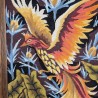 Canevas vintage oiseau de feu encadré | L'Atelier Imparfait