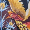 Canevas vintage oiseau de feu encadré | L'Atelier Imparfait