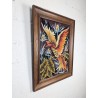 Canevas vintage oiseau de feu encadré | L'Atelier Imparfait