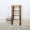 Tabouret Haut en Bois & Paille | L'Atelier Imparfait