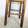 Tabouret Haut en Bois & Paille | L'Atelier Imparfait