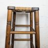 Tabouret Haut en Bois & Paille | L'Atelier Imparfait