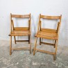 Paire de Chaises Pliantes en Bois | L'Atelier Imparfait