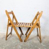 Paire de Chaises Pliantes en Bois | L'Atelier Imparfait