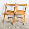 Paire de Chaises Pliantes en Bois | L'Atelier Imparfait