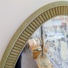 Grand Miroir Ovale Vintage Vert Sauge Strié | l'Atelier Imparfait