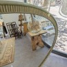 Grand Miroir Ovale Vintage Vert Sauge Strié | l'Atelier Imparfait