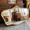Miroir Louis-Philippe Doré à Fronton Coquille | l'Atelier Imparfait